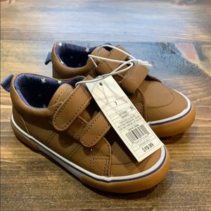 Cat and Jack Todd. Boys Marty Velcro Sneakers Sz 7